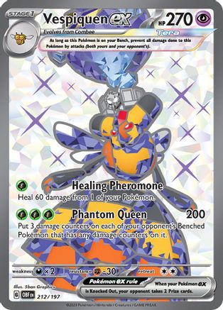 Vespiquen ex (Full Art) (212) Holofoil - Obsidian Flames