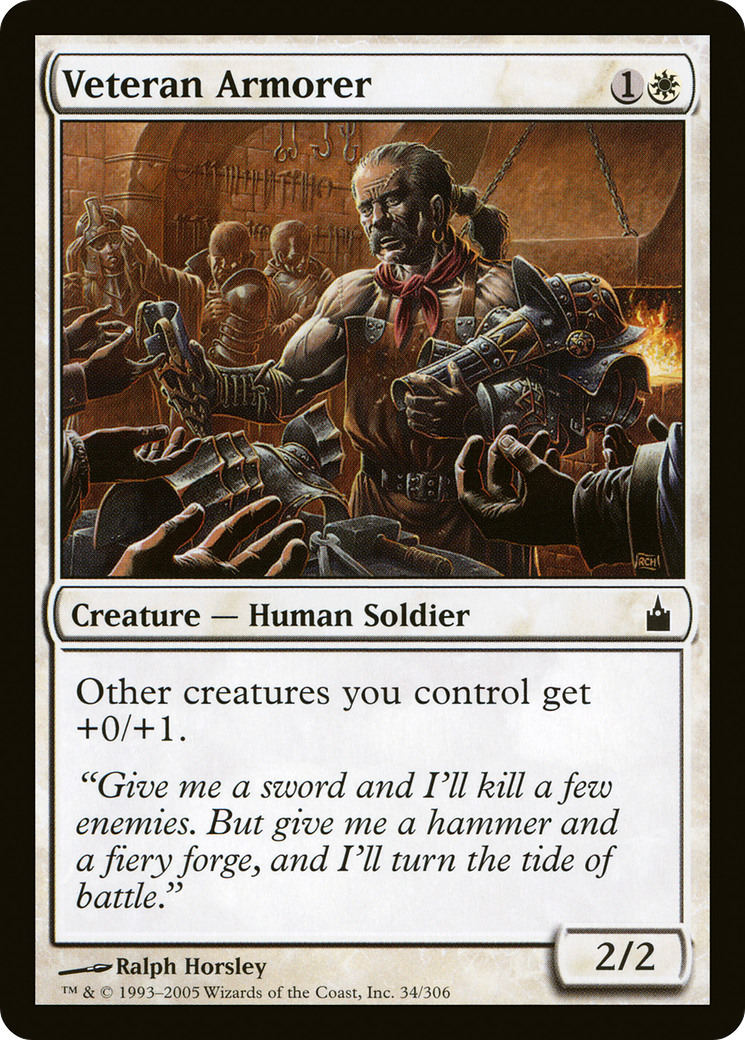 Veteran Armorer (034) Foil - Ravnica: City of Guilds
