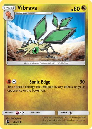 Vibrava (38) Reverse Holofoil - Dragon Majesty