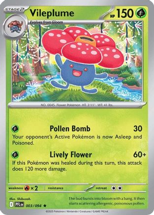 Vileplume (3) Holofoil - Phantasmal Flames