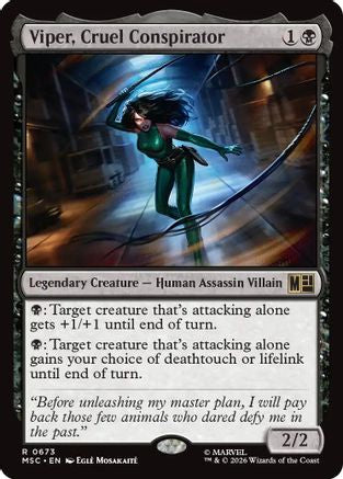 Viper, Cruel Conspirator (673) - Commander: Marvel Super Heroes