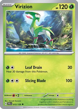 Virizion (15) Reverse Holofoil - Journey Together