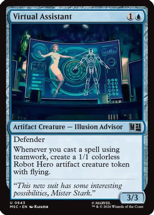 Virtual Assistant (643) Foil - Commander: Marvel Super Heroes