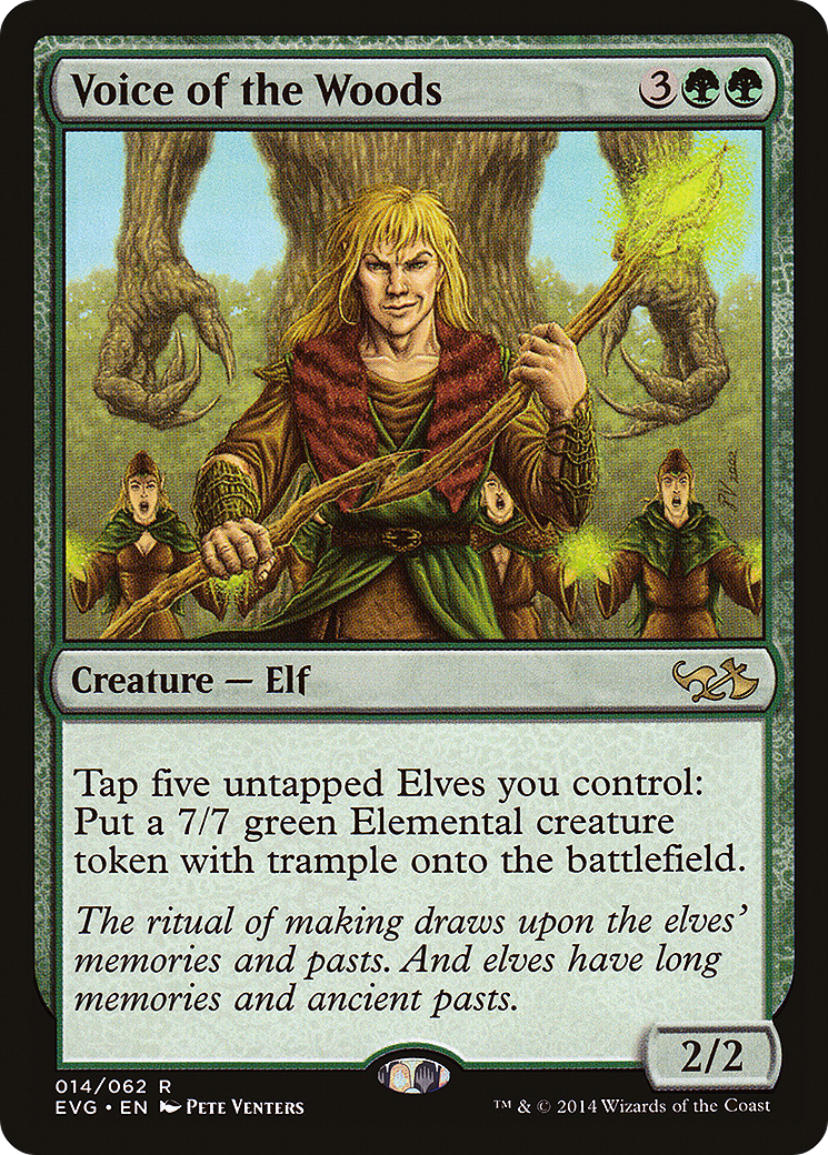 Voice of the Woods (014) - Duel Decks Anthology: Elves vs. Goblins