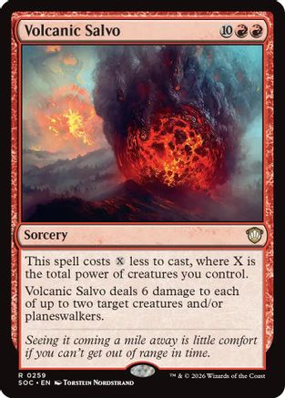 Volcanic Salvo (259) - Commander: Secrets of Strixhaven