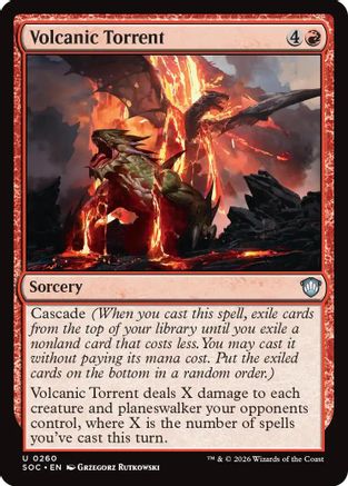 Volcanic Torrent (260) - Commander: Secrets of Strixhaven
