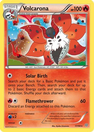 Volcarona (17) Reverse Holofoil - Ancient Origins