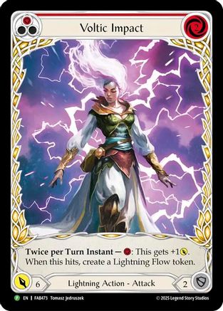 Voltic Impact (Extended Art) (FAB473) Rainbow Foil - Flesh and Blood: Promo Cards