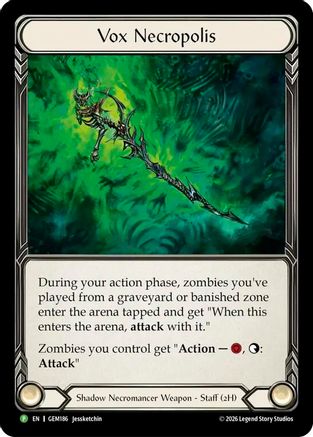 Vox Necropolis (GEM186) Cold Foil - GEM Pack