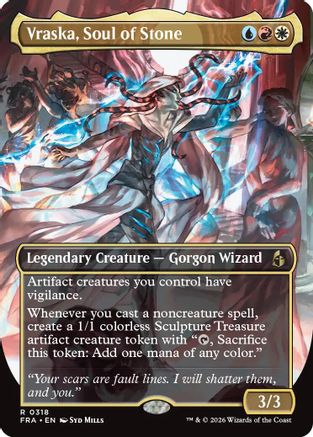 Vraska, Soul of Stone (Borderless Echoed Pairs) (318) Foil - Reality Fracture