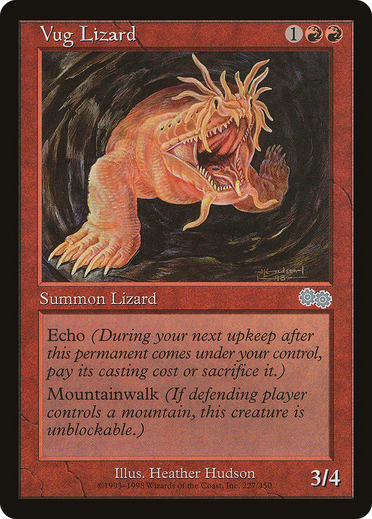 Vug Lizard (227) - Urza's Saga