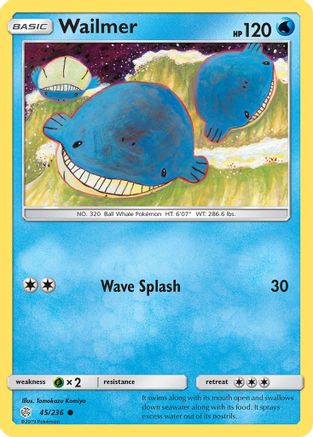 Wailmer (45) Reverse Holofoil - Cosmic Eclipse