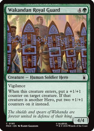 Wakandan Royal Guard (195) Foil - Marvel Super Heroes