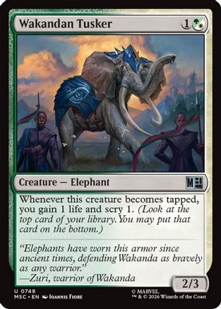 Wakandan Tusker (748) - Commander: Marvel Super Heroes