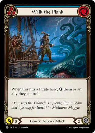 Walk the Plank (Blue) (SEA237) Rainbow Foil - High Seas