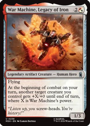 War Machine, Legacy of Iron (238) Foil - Marvel Super Heroes