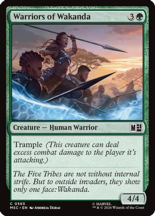 Warriors of Wakanda (565) Foil - Commander: Marvel Super Heroes