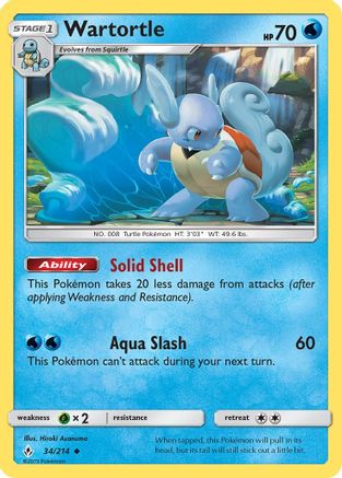 Wartortle (34) Reverse Holofoil - Unbroken Bonds