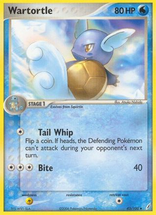 Wartortle (43) Reverse Holofoil - Crystal Guardians