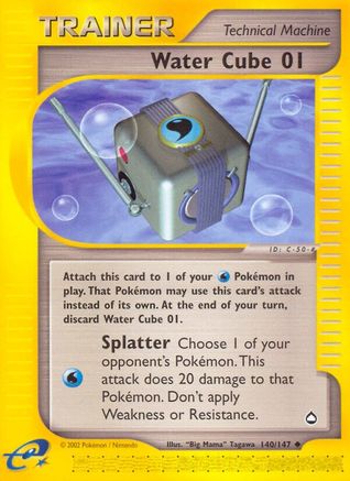 Water Cube (140) Reverse Holofoil - Aquapolis