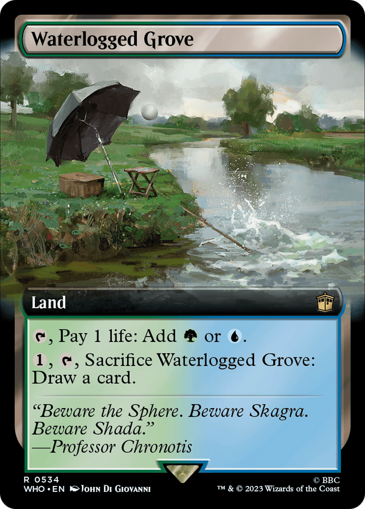 Waterlogged Grove (Extended Art) (534) Foil - Doctor Who