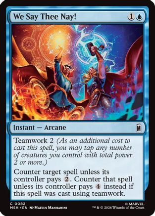 We Say Thee Nay! (082) Foil - Marvel Super Heroes