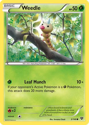 Weedle (3) - XY Base Set