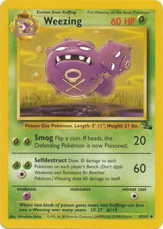 Weezing (45) (Unlimited) - Fossil