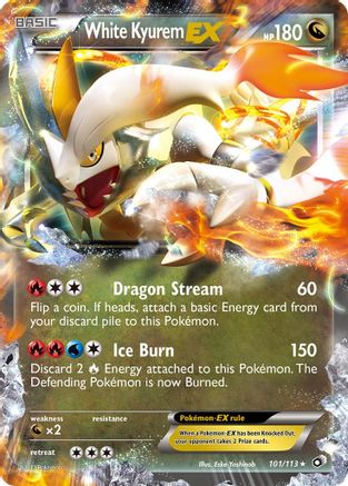 White Kyurem EX (101) Holofoil - Legendary Treasures