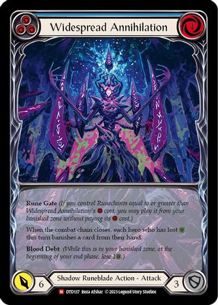 Widespread Annihilation (Extended Art) (DTD137) Rainbow Foil - Dusk till Dawn