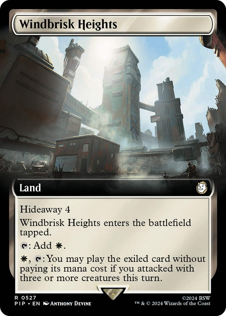 Windbrisk Heights (Extended Art) (527) Foil - Fallout