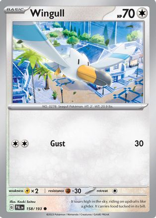 Wingull (158) Reverse Holofoil - Paldea Evolved