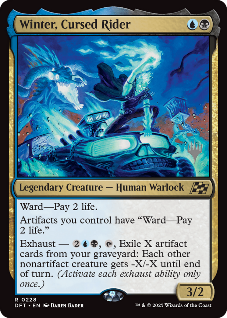Winter, Cursed Rider (Promo Pack) (228) Foil - Aetherdrift