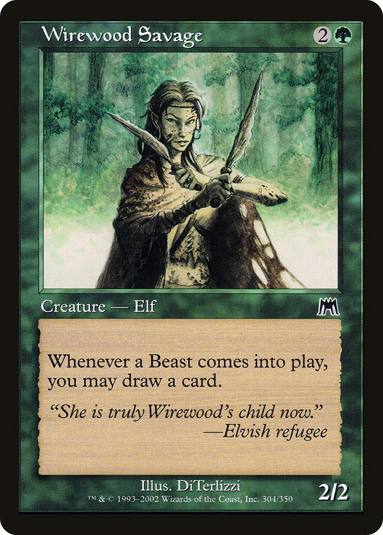 Wirewood Savage (304) Foil - Onslaught