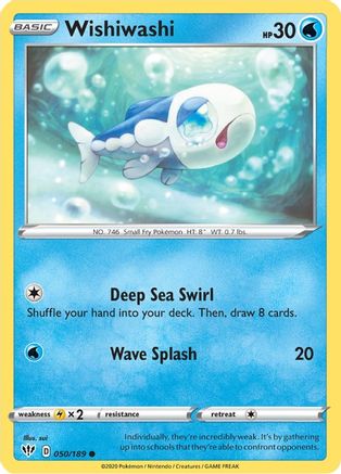Wishiwashi (50) Reverse Holofoil - Darkness Ablaze