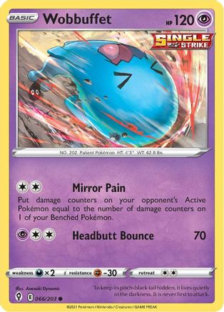 Wobbuffet (66) Reverse Holofoil - Evolving Skies
