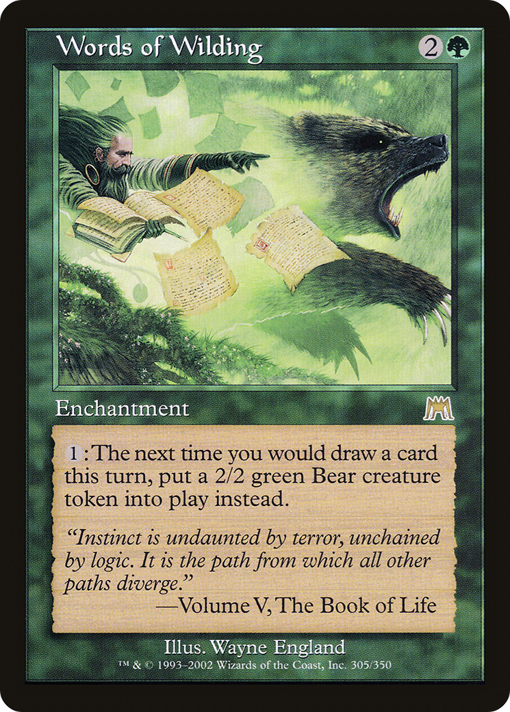 Words of Wilding (305) Foil - Onslaught