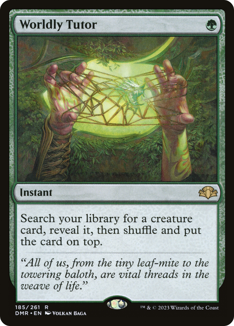 Worldly Tutor (185) - Dominaria Remastered