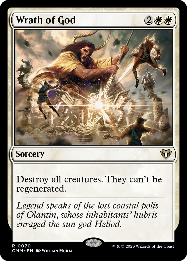 Wrath of God (070) Foil - Commander Masters