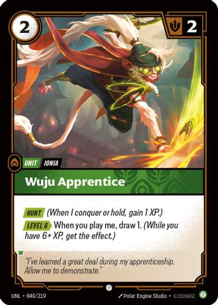 Wuju Apprentice (040) Foil - Unleashed