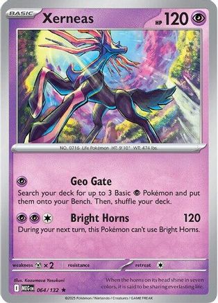 Xerneas (64) Reverse Holofoil - Mega Evolution