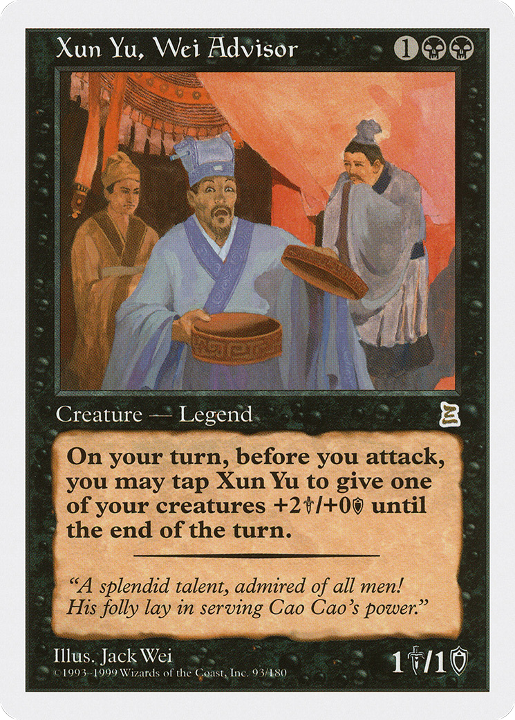Xun Yu, Wei Advisor (093) - Portal Three Kingdoms