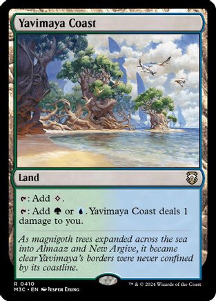 Yavimaya Coast (410) Ripple Foil - Commander: Modern Horizons 3