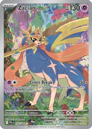 Zacian (100) Holofoil - Phantasmal Flames