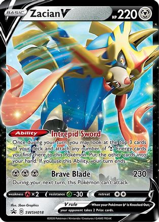 Zacian V (SWSH018) Holofoil - Black Star Promos