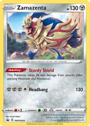 Zamazenta (SWSH034) Holofoil - Black Star Promos