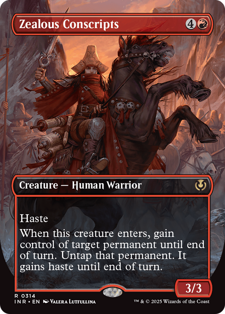 Zealous Conscripts (Borderless) (314) Foil - Innistrad Remastered