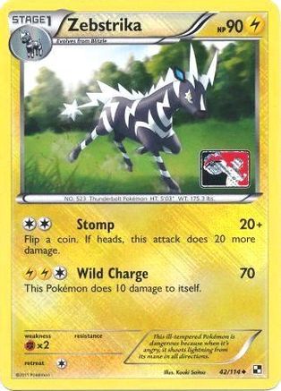 Zebstrika (League Promo) (42) Reverse Holofoil - Black & White