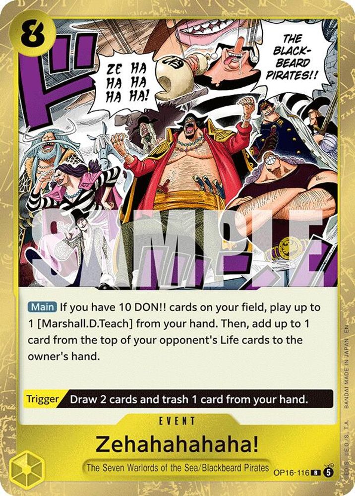Zehahahahaha! (OP16-116) Foil