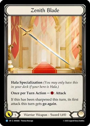 Zenith Blade (AHA002) Rainbow Foil - Armory Deck Origins: Hala